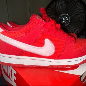 Nike Vibrant Red Sneakers valentine dunks